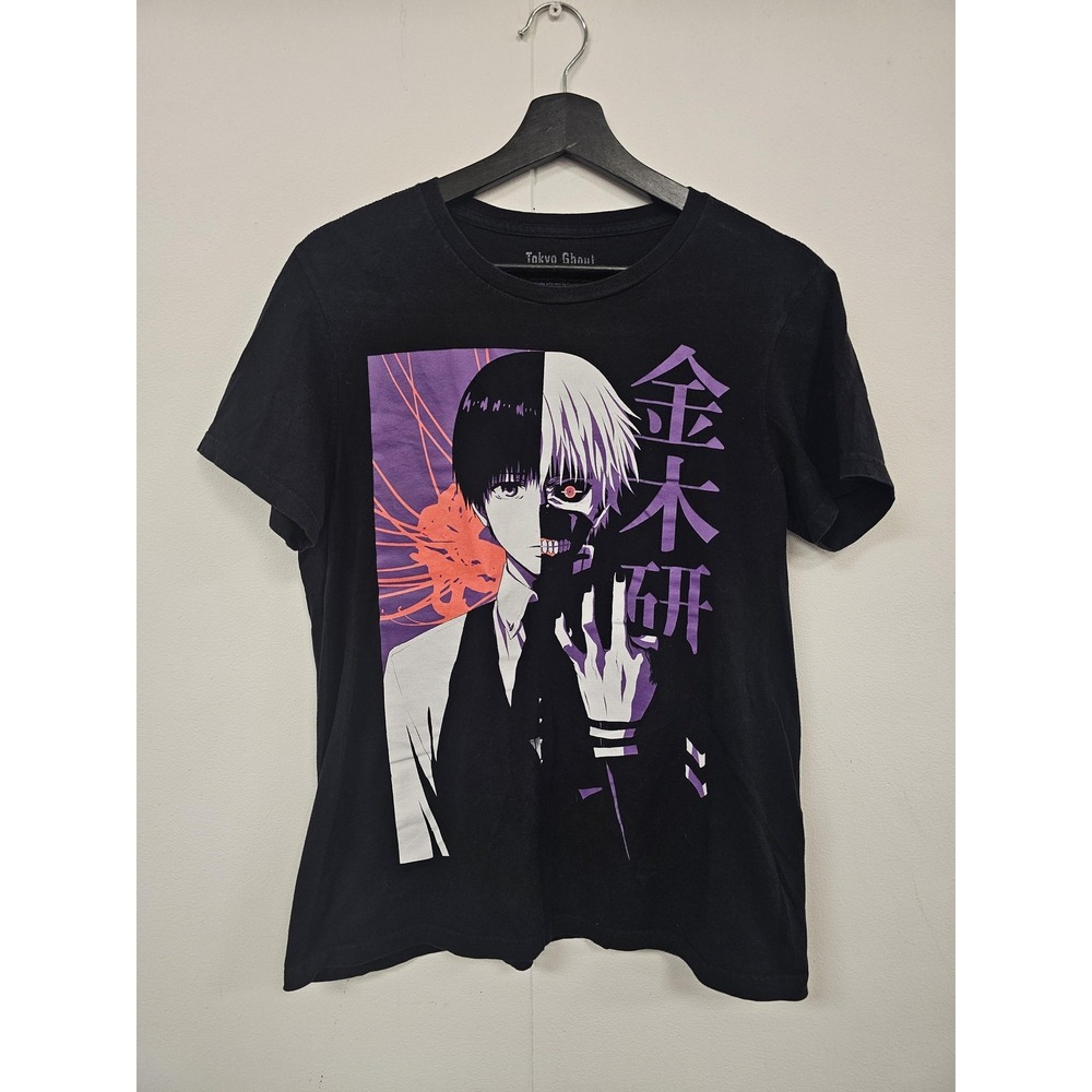 Tokyo Ghoul Shirt‎ Mens Small Black Kaneki Ken Anime Graphic Tee Funimation